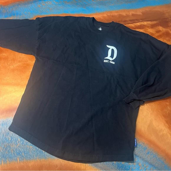 Disney Disneyland resort, long sleeve spirit, jersey, black, white graphic tee - Picture 1 of 10